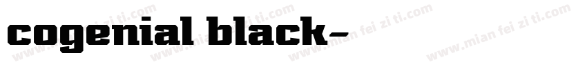 cogenial black字体转换